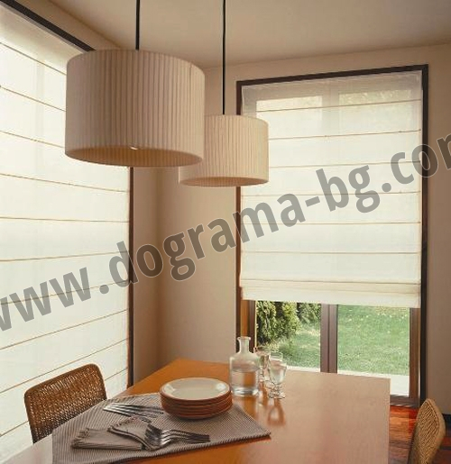 Roman blinds model "Aura" Price is for shade sizes 70/140 with fabric Wind.